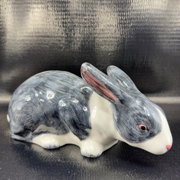 Vintage Italian Pottery Bunny Rabbit 12inch Ceramic Figurine Made In Italy VTG - Picture 9 of 15